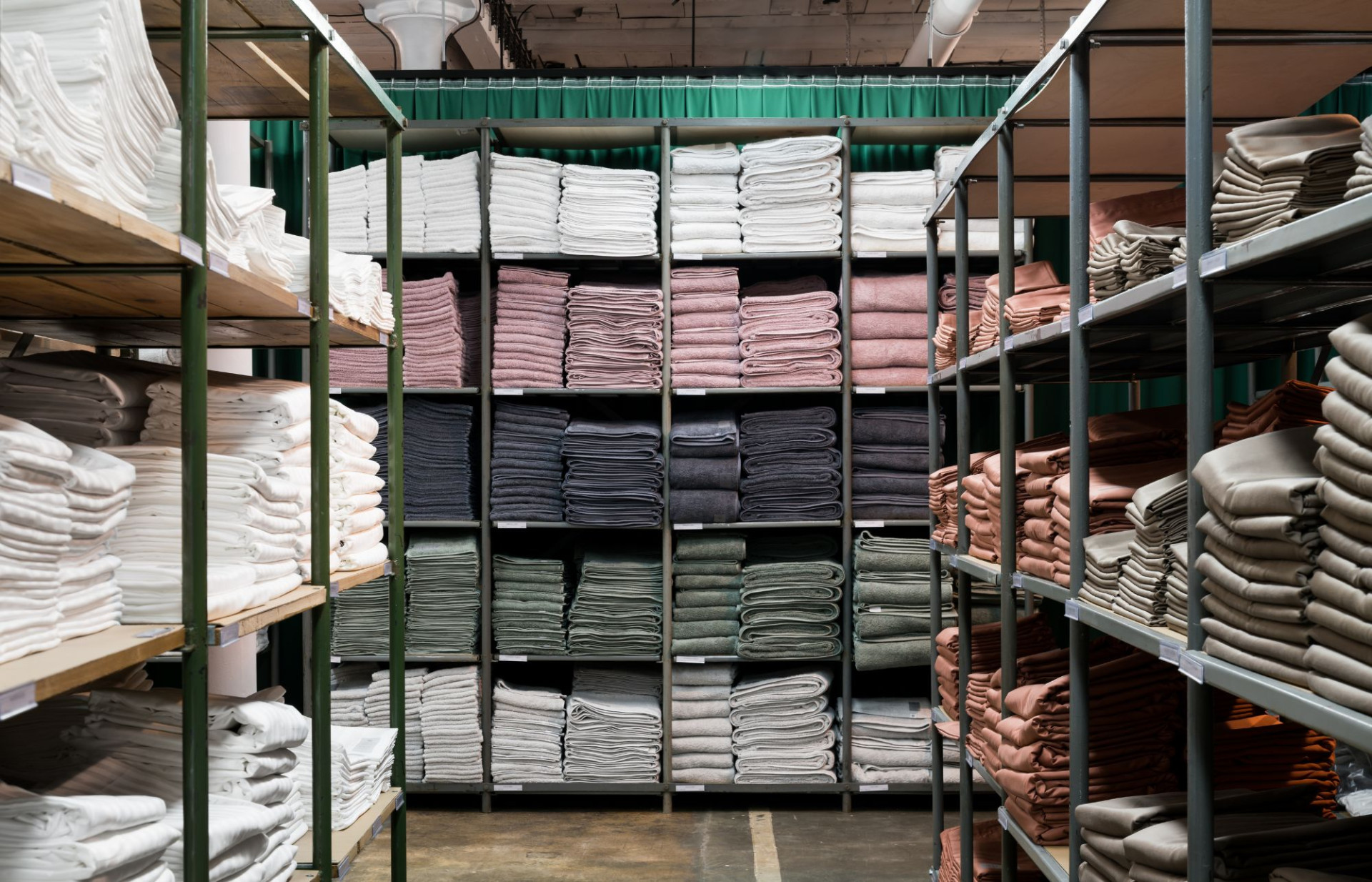 Bed linen and towels can’t wait for their new owners.