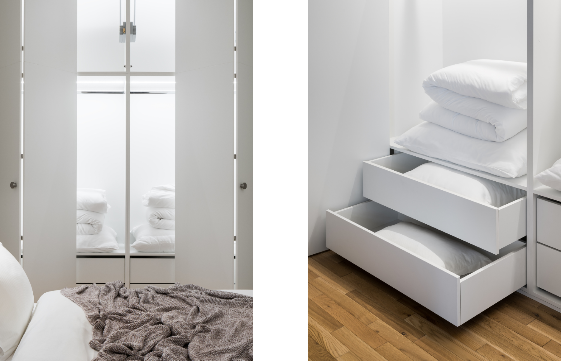 Leave your bed unmade for a while to let the build-up of moisture evaporate.  