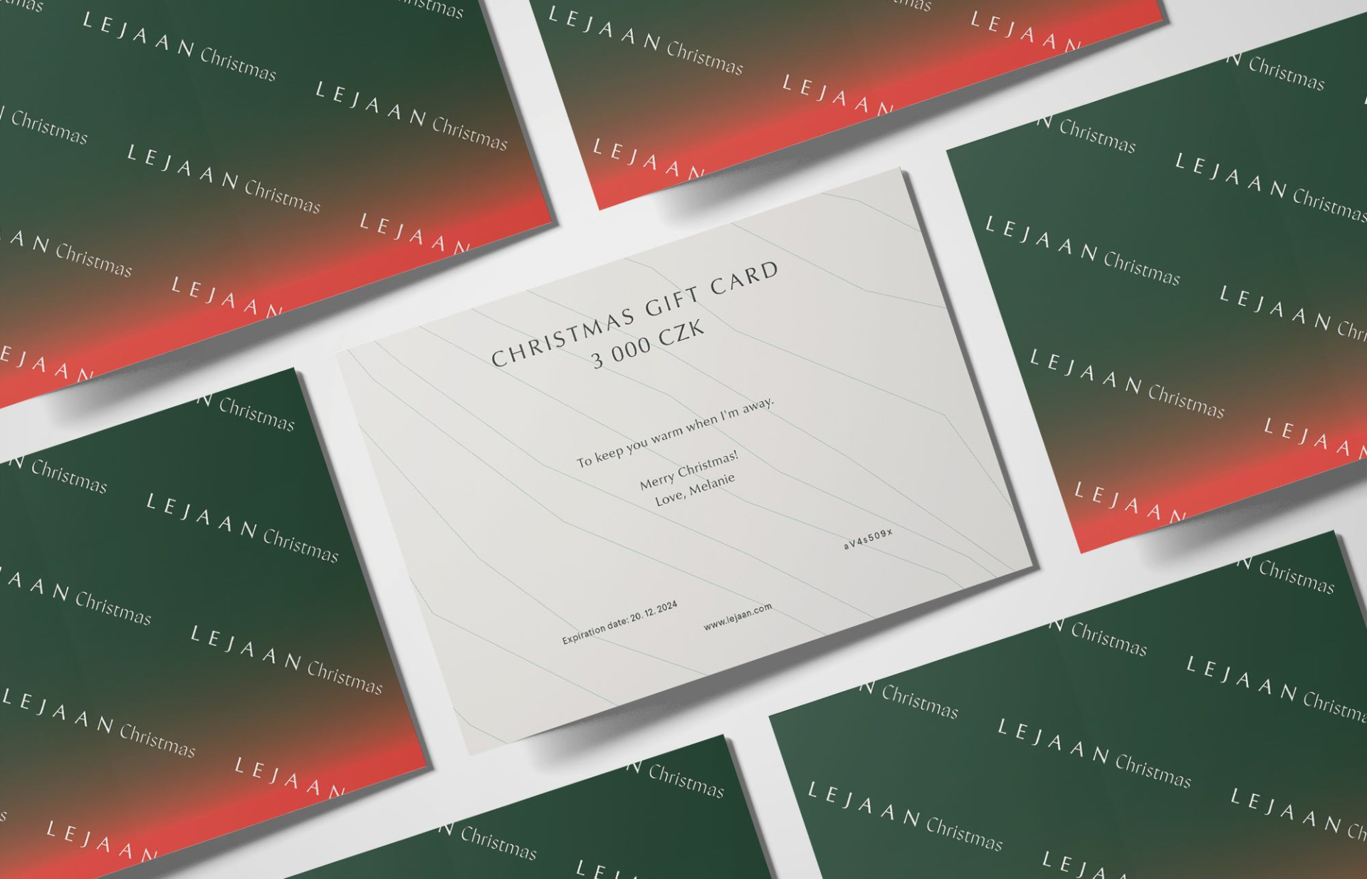 Christmas Gift Voucher with a personal message