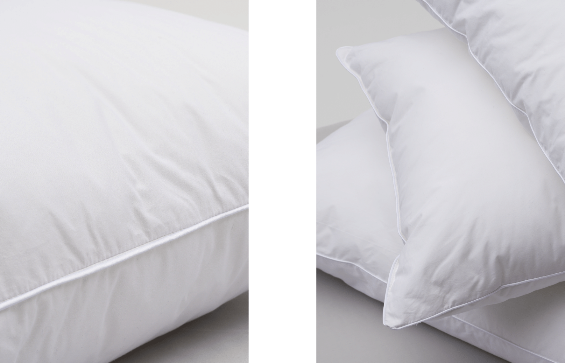 Our Comfort Medium pillows with Airloft fibre.