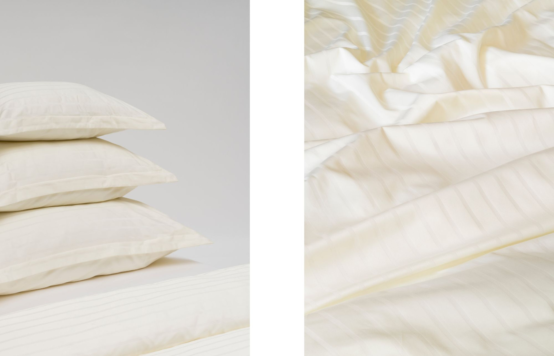 Our cream-coloured Flat White collection. 